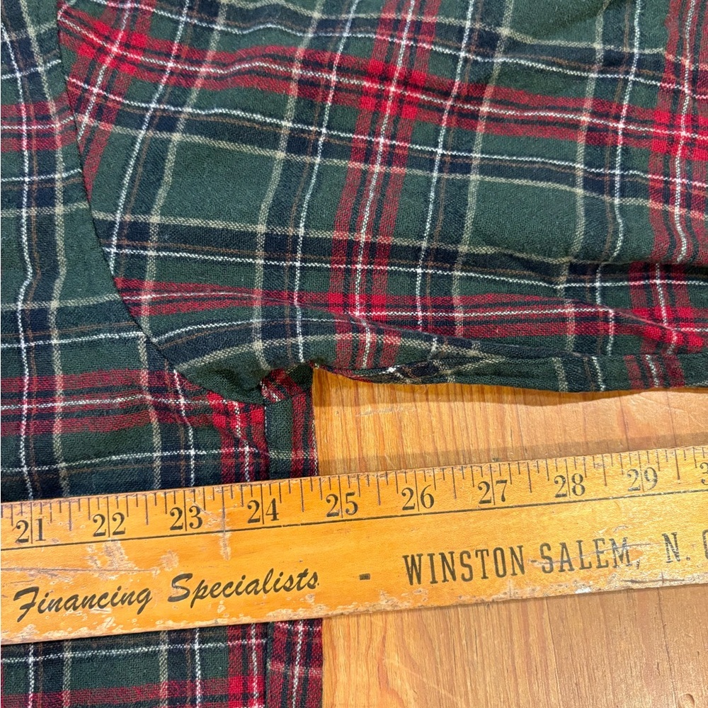 Pendleton Shirt Mens Large Green Virgin Wool Plaid Button Up Outdoorsman - Picture 5 of 8